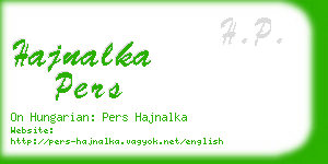 hajnalka pers business card